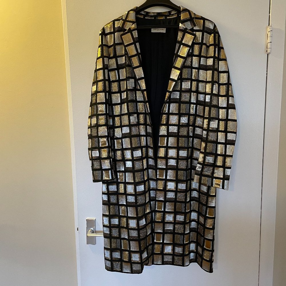 Dries Van Noten Silver & Gold Coat
